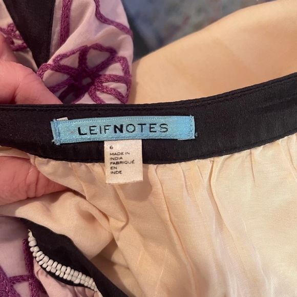 Leifnotes Anthropologie dress beaded size 6 open shoulder - Picture 8 of 10